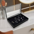 thumbnail image 4 of TSV 100 Slots Ring Storage Box, Jewelry Organizer with Transparent Lid, Earring Display Tray for Women, 4 of 6