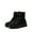 BLACK-SUEDE, variant on Women's Chunky Platform Lace-Up Ankle Boots