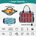 thumbnail image 3 of Large Insulated Lunch Bags for Women Men Leakproof Thermal Meal Lunch Tote Bag for Office Work Picnic Travel Tie-dye Dandelions Pattern 9L, 3 of 6