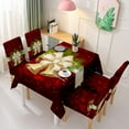thumbnail image 2 of 70x55in Christmas Themed Table Cloth Home Party Dining Table Cover Printed Tablecloth Holiday Ornament, 2 of 5