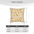 thumbnail image 4 of Xecao Honey Honeycomb Print Soft Velvet Decorative Throw Pillow Covers, Square Cushion Cases for Bed, Sofa, Living Room, Car, and Indoor Outdoor Use-20"x20", 4 of 8
