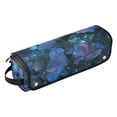 thumbnail image 2 of Hair Tool Organizer Bag with Heat Resistant Mat Removable Travel Storage Case for Hot Air Brushes Curling Irons Fantasy Luminous Flowers, 2 of 8
