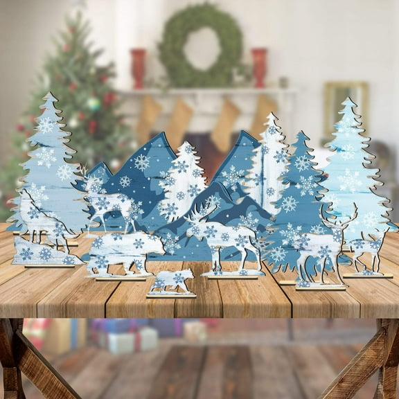 Winter Forest Village Set of 15 by G. DeBrekht | Christmas D�cor - 852750-S15