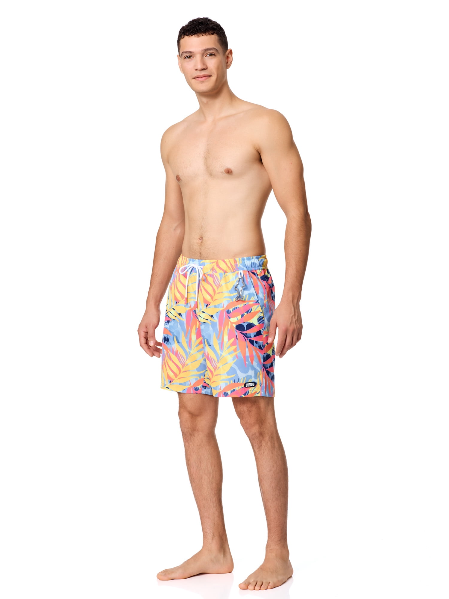 Rugged Shark Mens & Big Mens Swim Trunks, 7" Inseam, Sizes S-3XL