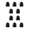 thumbnail image 1 of Toystoory Bolsas de joyería súper suaves, bolsas con cordón reutilizables, fáciles de usar y que ahorran espacio, color negro negro 10Conjunto, 1 of 6