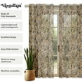 thumbnail image 6 of Vargottam Bird Print Sheer Georgette Curtains for Windows & Small Doors Set of 2 Panels, 72" Long, Grommet Top, Printed Light Filtering Drapes for Living Room or Study, 6 of 9