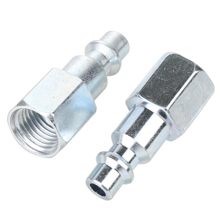 Plug 12セット入 Plug Sets Hyper Tough Steel 1/4 inch FNPT Air Plug Set, 2 Pieces, Zinc