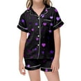 thumbnail image 1 of Ensemble de Pyjamas Garçon Imprimé Manches Courtes Pyjamas Boutonnés Ensemble de Pyjamas Décontractés pour Filles Mode Enfants Garçons Filles, 1 of 3
