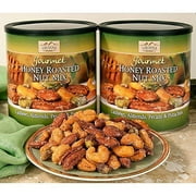 Savanna Orchards Gourmet Honey Roasted (2 PACK) Nut Mix - Cashews, Almonds, Pecans and Pistachios (30oz Each Can