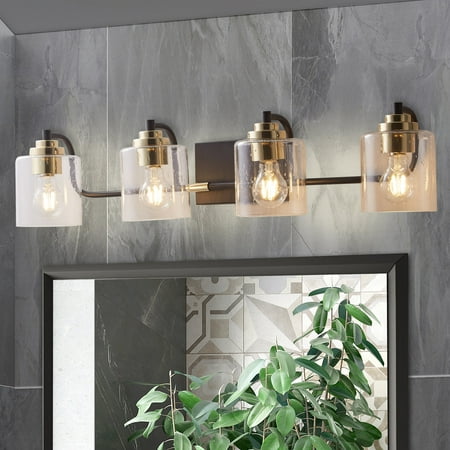 

ExBrite 4 Light Bathroom Vanity Lights for Bathroom Wall Lamp Sconces