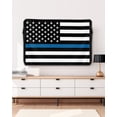thumbnail image 5 of Blue White American Police Flag Outdoor TV Cover 30-32 Inch Weatherproof, Enforcement Officers Outdoor TV Covers, Waterproof TV Covers for Outside TV, 5 of 7
