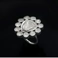 thumbnail image 3 of 3.00 CTW Natural Diamond Polki Flower Cocktail Ring 925 Sterling Silver Women Mother's Day Gift Jewelry, 3 of 5