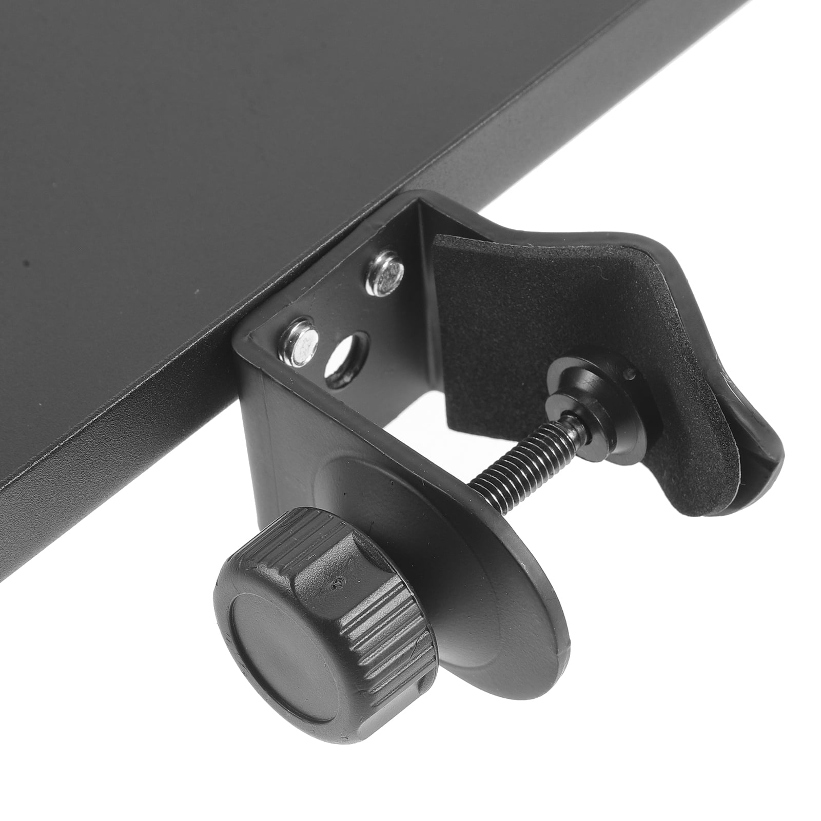 NUOLUX Live Broadcast Microphone Stand Bracket with Sound Card Shelf and Clamp