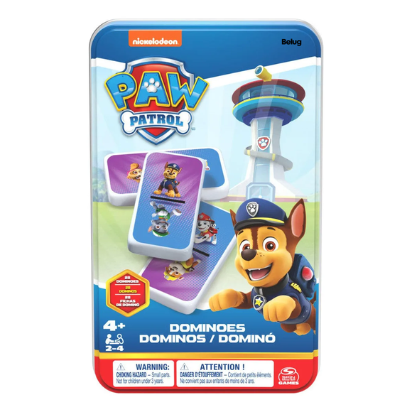 Juego de Mesa Domino de 6 Paw Patrol Belug, Multicolor