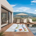 thumbnail image 3 of Blue Childlike Fun Outdoor Rug for Patio/Deck/Porch, Non-Slip Large Area Rug 5 x 7 Ft, Abstract Modern City Car Silhouette Indoor Outdoor Rugs Washable Area Rugs, Reversible Camping Rug Carpet Runner, 3 of 8