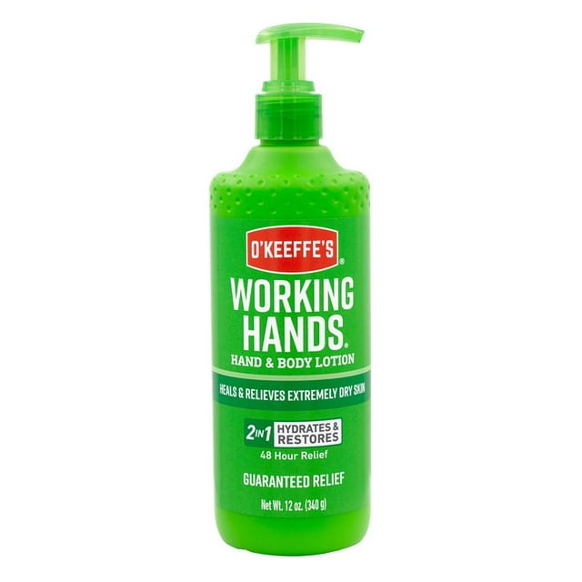 Loción para manos y cuerpo O'Keeffe's Working Hands sin perfume, 360 ml