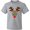 Athletic Heather, variant on Inktastic Christmas Reindeer Face with Names and Red Nose Youth T-Shirt