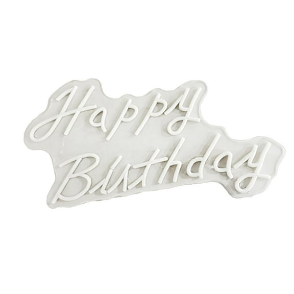 Fzaqwen Happy Birthday Neon Sign for Wall Decor LED Neon Light Sign, Art Decor,Aesthetic