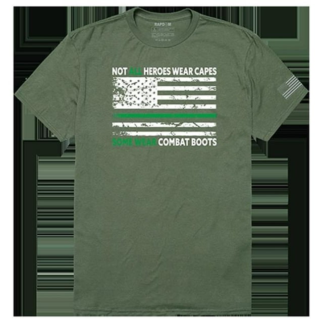 Rapid Dominance TS1-808-G78-04 Not All with TGL Tactical Graphic Tee Shirt, Olive - Extra Large