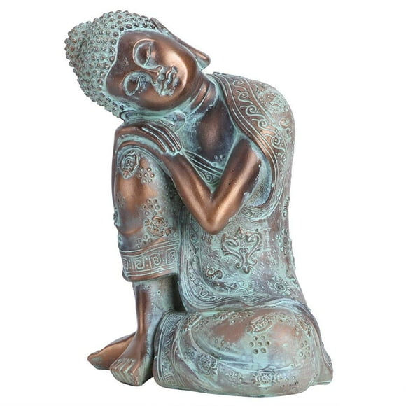 Buddha Statue, Resin Southeast Asian Style Buddha Decor, Outdoor Garden Yard Art Decoration Sitting Figurine Ornaments, Vivid Meditating Buddha Statue Figurine Sculpture