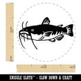 thumbnail image 2 of Freshwater Catfish Fish Fishing Self-Inking Rubber Stamp Ink Stamper - Red Ink - Medium 1 Inch, 2 of 7