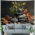 thumbnail image 4 of Orinice Rocks Leaves Nuts Tapestry Wall Hanging Unique Style for Home Decor Living Room Bedroom Apartment Farmhouse Dorm 40x30inch, 4 of 6