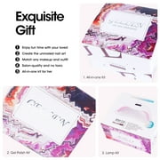 Gellen Gel Nail Polish Kit, 12 Colors Bright and Pastels Gel Polish Starter Kit - with 72W UV/LED Nail Lamp & Nail Base Coat & Glossy & Matte Top Coat Salon Manicure Set