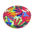 thumbnail image 1 of Disketp Colorful Bananas Funda Redonda para Taburete, Funda de Cojín para Silla de Bar Suave y Elástica-13 inch, 1 of 7