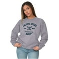 thumbnail image 4 of United States Navy Logo Anchor Aweigh Unisex Plus Size Sweatshirt Brisco Brands 2X, 4 of 5