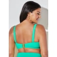 thumbnail image 6 of Swimsuits for All Women's Valentine Ruched Bandeau Bikini Top, 6 of 6