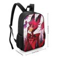 thumbnail image 2 of Hazbin Hotel Alastor Children's Backpack School Bag Multipurpose Daypack Backpack Satchel Oxford Cloth Adjustable Rucksack Boys, 2 of 5