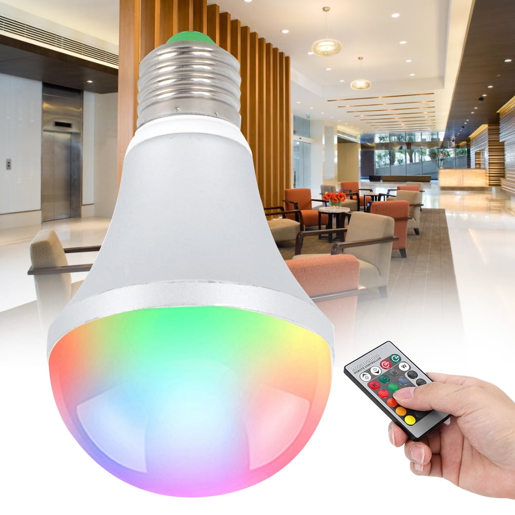 Mgaxyff RGBW LED Light Bulb AC85265V 10W E27 Colorful Party Festival