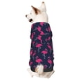 thumbnail image 1 of Fotbe Cute Flamingo Sudadera con Estampado para Perros Pequeños – Suéter con Capucha para Mascotas, Tela Suave de Forro Polar con Bolsillo-X-Large, 1 of 7