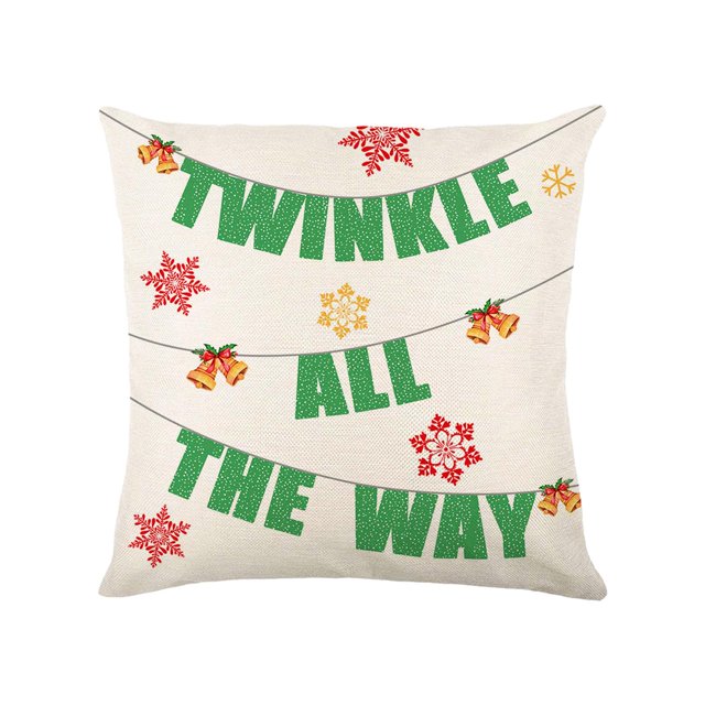 Funda de almohada navideña, decorativa, cuadrada, adorable y cómoda. Estilo B
