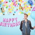 thumbnail image 3 of Kit de globos metálicos con letras Happy Birthday  color  Lilia con Motas, 3 of 4