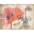 thumbnail image 2 of Grey, Jace 18x15 White Modern Wood Framed Museum Art Print Titled - Mail To Paris Mate, 2 of 4