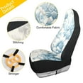 thumbnail image 3 of ALAZA Flower Blue Car Seat Covers 2 PCs Universal Auto Front Seats Interior Protector, 3 of 7