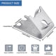 thumbnail image 2 of 12 Piezas Clip para Estante de Congelador Soporte para Estante de Refrigerador de Acero Inoxidable Clips para Estante de Refrigerador Comercial Soportes para Estante de Congelador de 1,5 Mm, 2 of 4