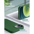 thumbnail image 4 of Entronix Silicone Soft Case Designed for iPhone 12/12 Pro Shockproof Durable Slim Fit, Olive Green, 4 of 6