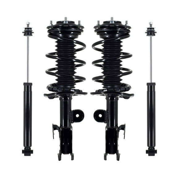 Front - Rear Quick Complete Strut-Coil Spring-Shock For 2010-2015 Toyota Prius