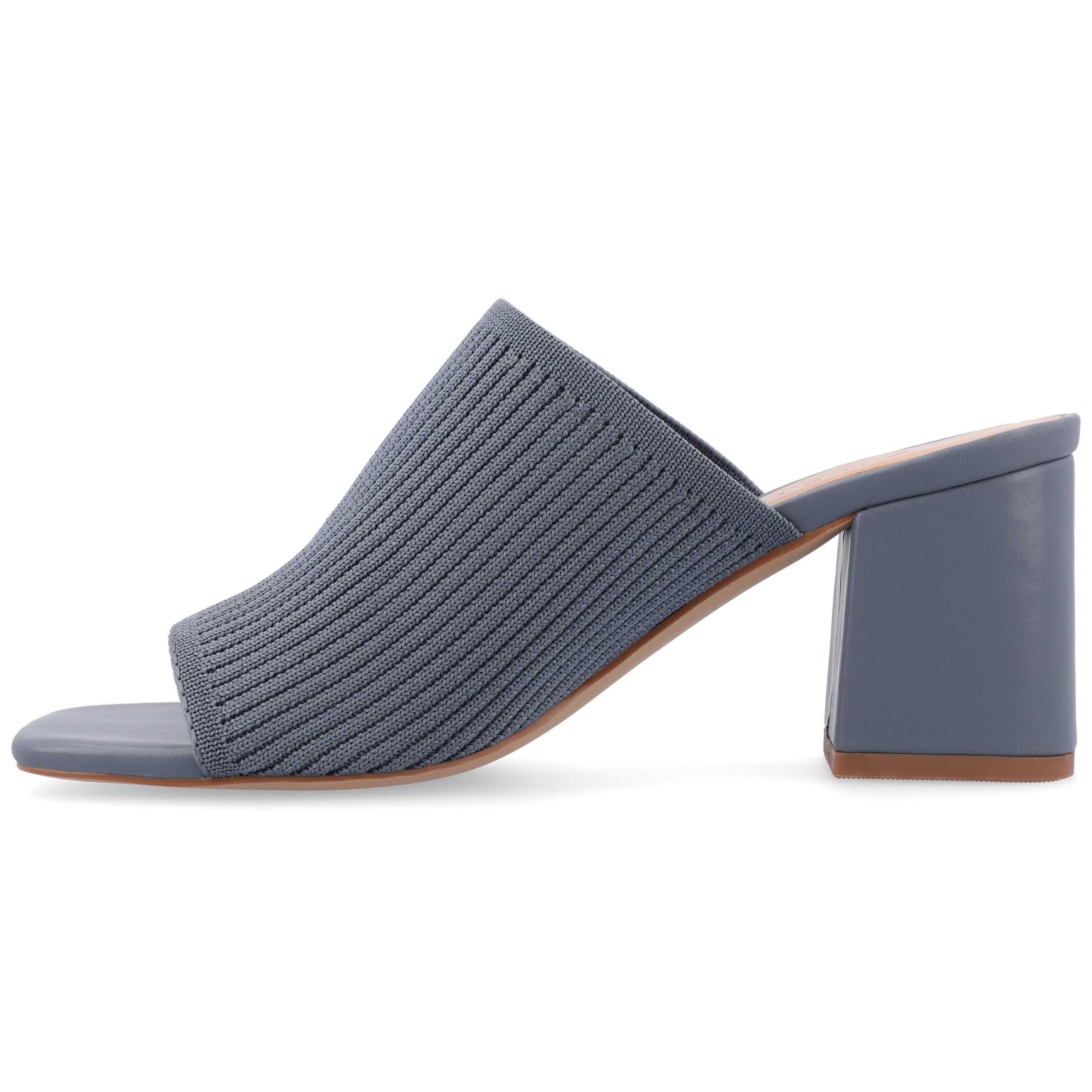 Journee Womens Lorenna Open Square Toe Block Heel Dress Sandals, Widths Available