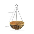 thumbnail image 6 of 2Packs Hang Baskets Plants Planter Balcony Pot Holders Haning Vases 10in For Porch Patio Deck Decorations Garden supplies, 6 of 6
