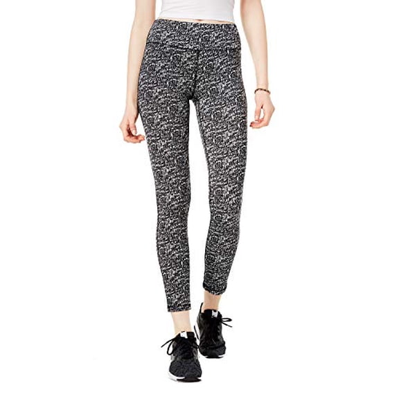 Material Girl Active Printed Yoga Leggings Womens XS Black pants MSRP $45