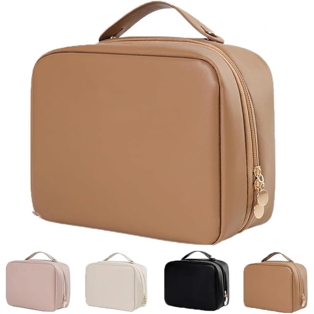Setpatient,Set de bolsa de maquillaje de viaje para pacientes,Bolsa de cosméticos de artículos de tocador con múltiples compartimentos,Bolsa de cosméticos de artículos de tocador de múltiples comparti