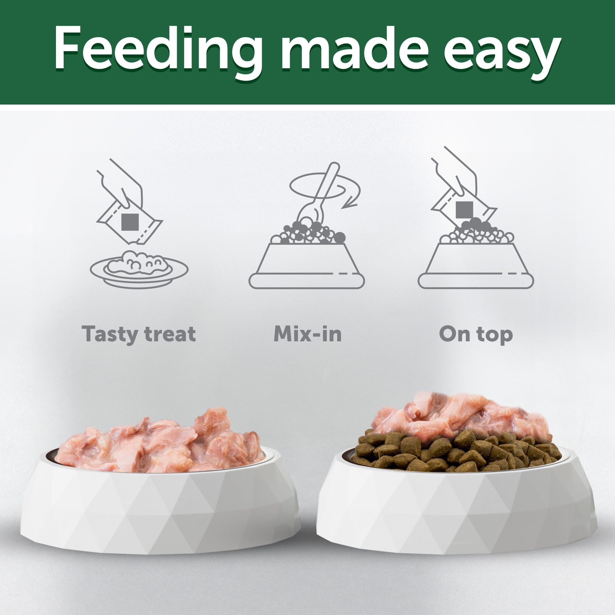 Nature's Protection Superior Care Wet Dog Food Topper in Gravy, White Coat, Tuna & Salmon, 24 x 2.5oz