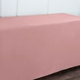 thumbnail image 4 of BalsaCircle 6 feet Dusty Rose Fitted Polyester Tablecloth, 4 of 8