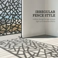 thumbnail image 4 of Outsunny Metal Privacy Screen W/ Expansion Screws Outdoor Divider, Irregular Fence, 4 of 9