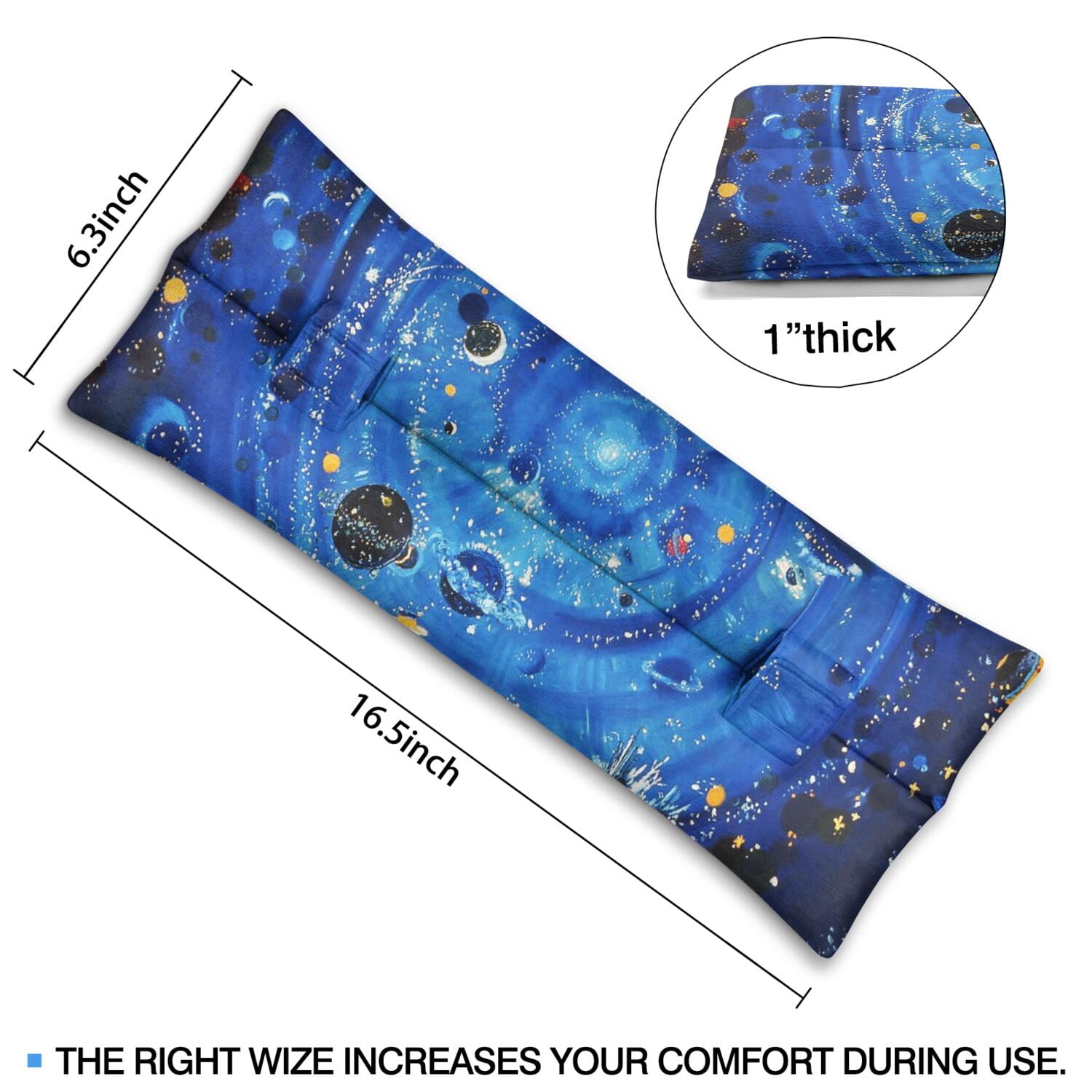 Planet Inspired Post Surgery Seatbelt Pillow - Starry Night Design Chest Protector