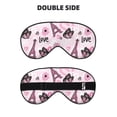 thumbnail image 2 of Fuzoiu Eiffel Tower and Butterflies Print Sleep Masks,Eye Masks with Adjustable Strap for Sleeping,Night Eye Shade for Women Men,Eye Cover for Full Night's Sleep, Travel and Nap, 2 of 7