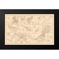 thumbnail image 2 of Hotchkiss 14x10 Black Modern Framed Museum Art Print Titled - Battle Positions Virginia West Virginia, 2 of 5